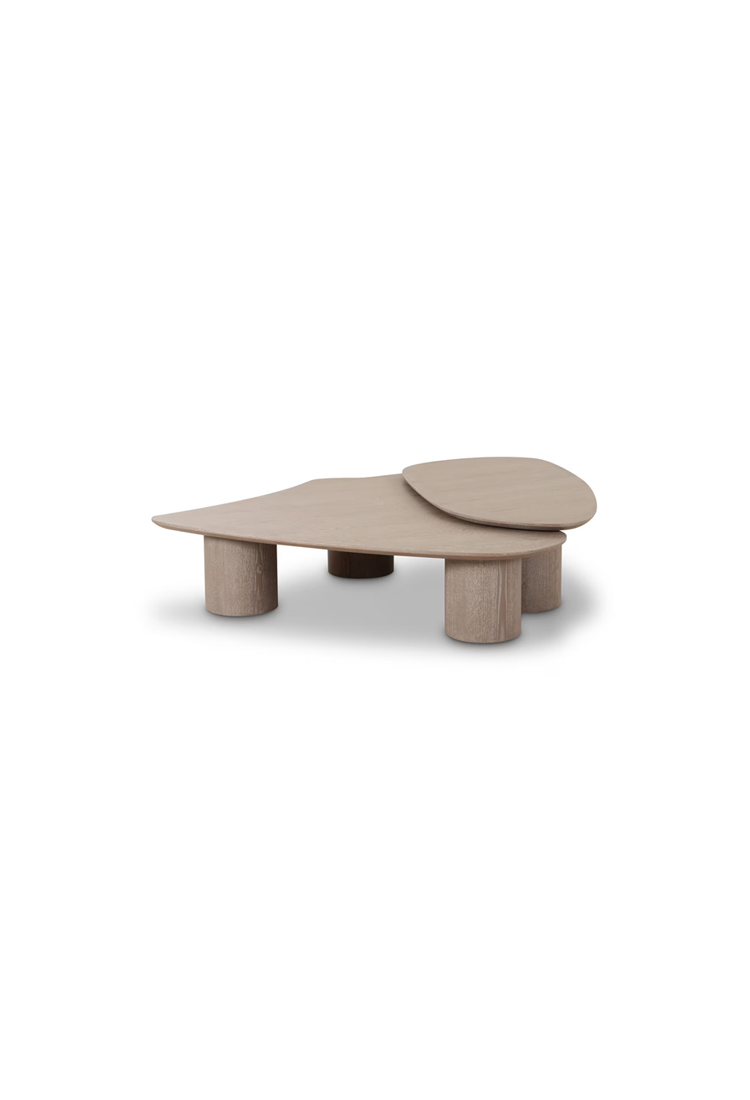 Ensemble de table basse Zephyros en frêne lavé