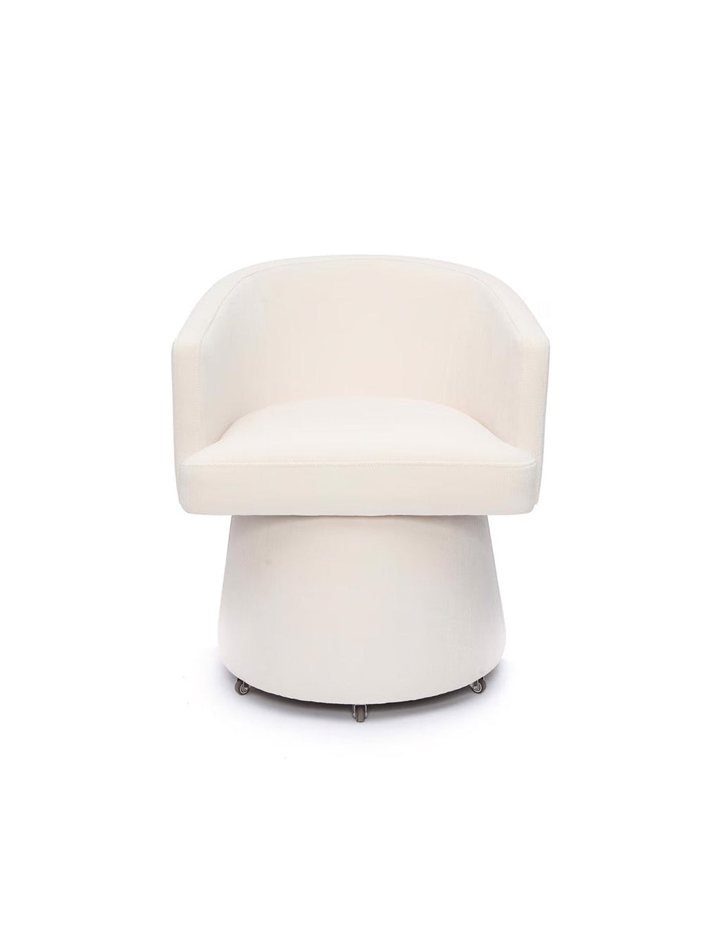 Chaise de bureau roulante Christine Crème